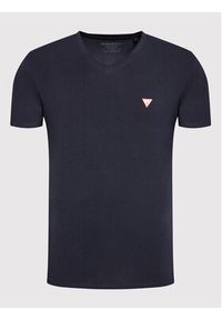 Guess T-Shirt M2YI32 J1311 Granatowy Super Slim Fit. Kolor: niebieski. Materiał: bawełna #5