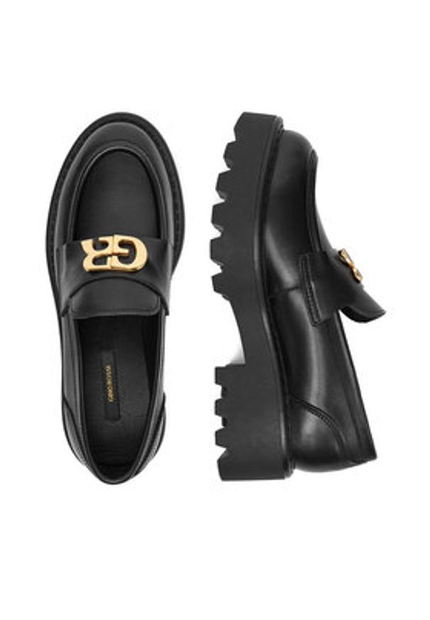 Gino Rossi Loafersy EO-ROYA-8103-25 Czarny. Kolor: czarny. Materiał: skóra