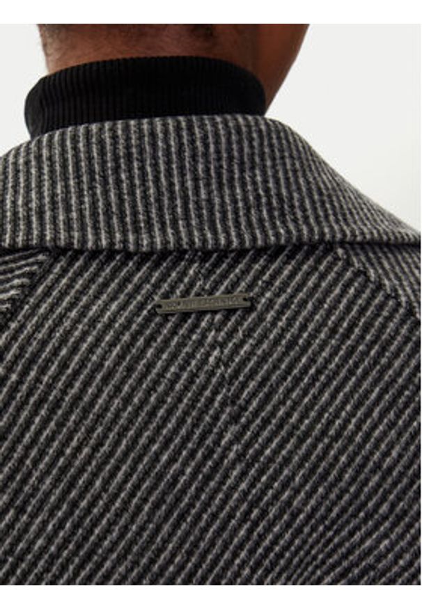 Armani Exchange Płaszcz wełniany XW000692 AF16201 M8049 Szary Regular Fit. Kolor: szary. Materiał: syntetyk, wełna