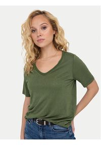 only - ONLY T-Shirt Elise 15257390 Zielony Regular Fit. Kolor: zielony. Materiał: syntetyk #3