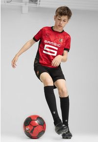 Puma - Młodzieżowa koszulka domowa Stade Rennais F.C. 24/25 PUMA Red Black. Kolor: czerwony, wielokolorowy, czarny