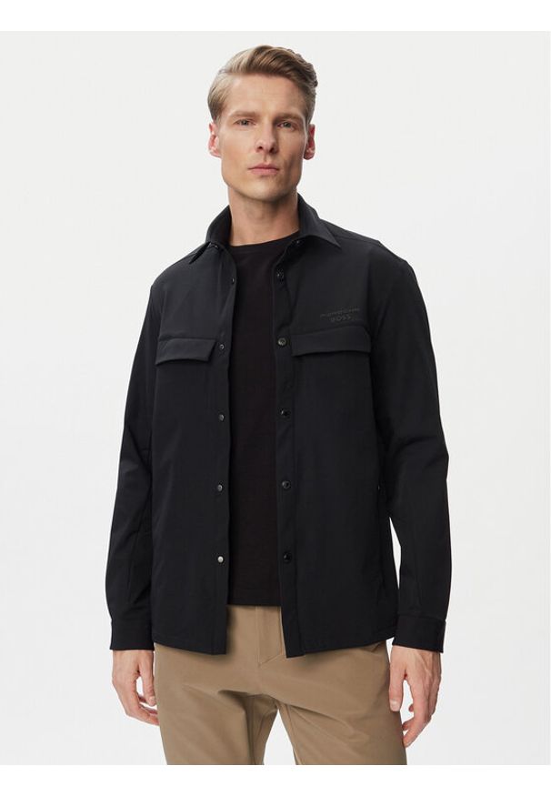 BOSS Kurtka przejściowa 50560403 Czarny Regular Fit. Kolor: czarny. Materiał: syntetyk