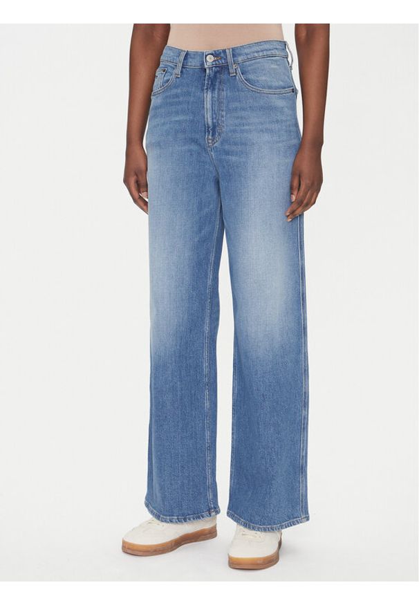 Tommy Jeans Jeansy Claire DW0DW20048 Niebieski Wide Leg. Kolor: niebieski