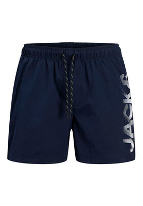 Jack & Jones - Jack&Jones Szorty kąpielowe Maui 12275129 Granatowy Regular Fit. Kolor: niebieski. Materiał: syntetyk