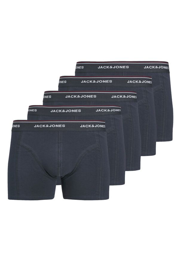 Jack & Jones Komplet 5 par bokserek Avery 12285184 Granatowy. Kolor: niebieski. Materiał: bawełna