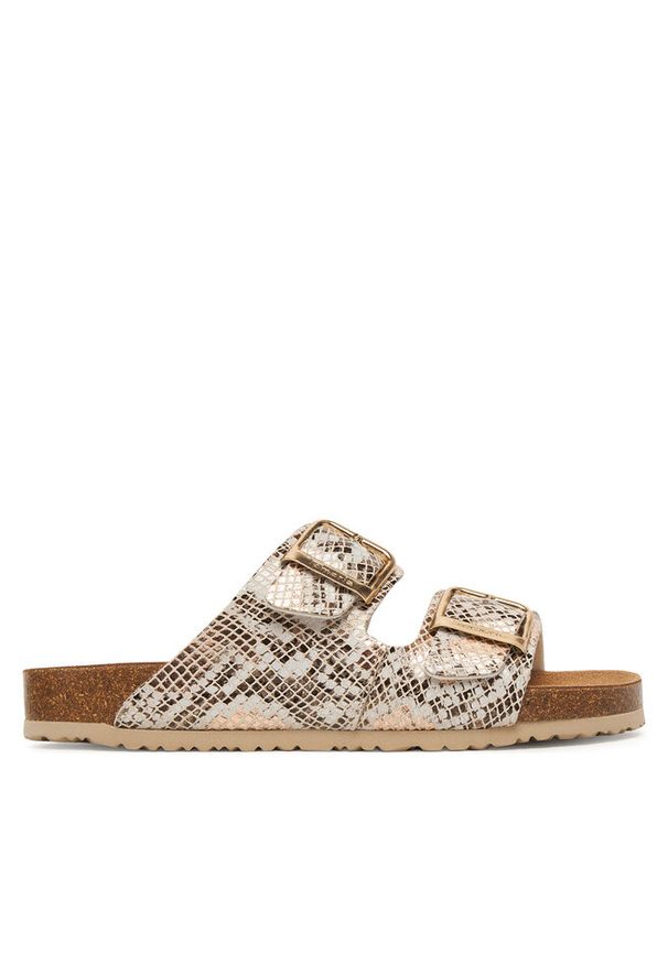 Klapki Tamaris. Kolor: beżowy