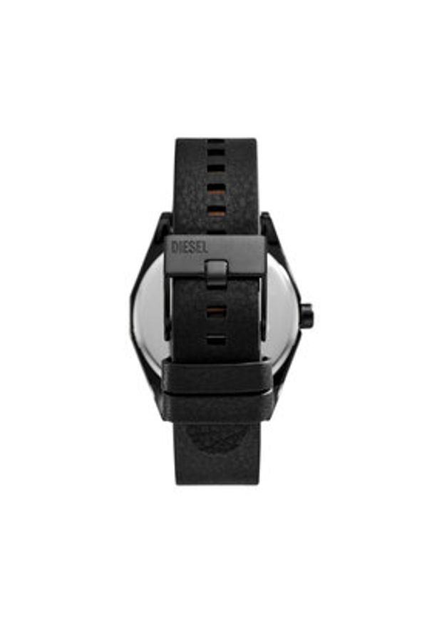 Diesel Zestaw zegarek i bransoletka Double Scraper DZ2210SET Czarny. Kolor: czarny