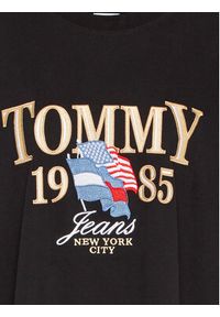 Tommy Jeans T-Shirt Luxe DW0DW15087 Czarny Regular Fit. Kolor: czarny. Materiał: bawełna