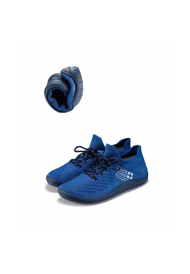 Buty Do Chodzenia Damskie Brubeck Merino Barefoot. Kolor: niebieski. Sport: turystyka piesza