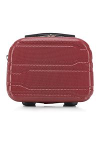 Wittchen - Komplet walizek z polikarbonu tłoczonych czerwony. Kolor: czerwony. Materiał: guma #7