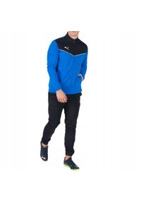 Puma - Dres męski sportowy komplet bluza spodnie PUMA individualRISE. Kolor: czarny, niebieski, wielokolorowy. Materiał: dresówka. Sport: fitness