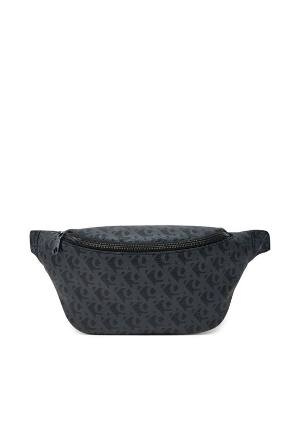 Calvin Klein Jeans Saszetka nerka Matte Aop Sq Waistbag 38 LV04G3113G Czarny. Kolor: czarny. Materiał: skóra