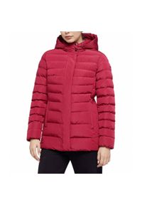 Geox - Kurtka GEOX W ANEKO Czerwony. Kolor: czerwony. Materiał: tkanina