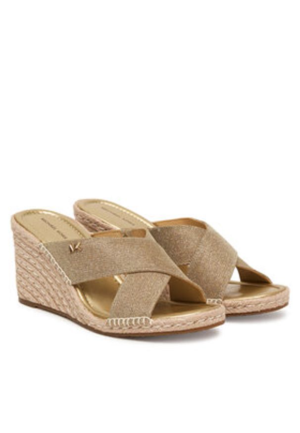 MICHAEL Michael Kors Espadryle Kenzie 40S6KZMS6D Złoty. Kolor: złoty. Materiał: materiał
