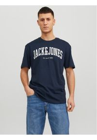 Jack & Jones - Jack&Jones T-Shirt Josh 12236514 Granatowy Relaxed Fit. Kolor: niebieski. Materiał: bawełna
