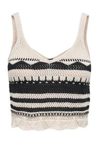 only - ONLY Top Merida 15344404 Czarny Regular Fit. Kolor: czarny. Materiał: syntetyk #5