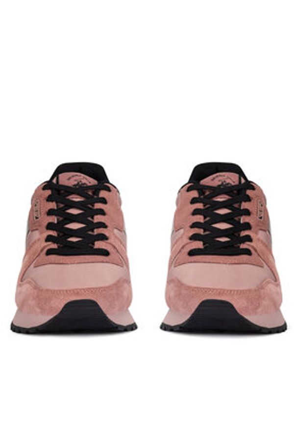Beverly Hills Polo Club Sneakersy W-3C098-2A324 Różowy. Kolor: różowy. Materiał: zamsz, skóra