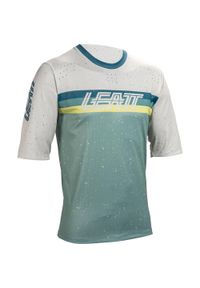 LEATT - Koszulka rowerowa męska Leatt Jersey MTB Enduro 3.0. Kolor: zielony. Materiał: jersey