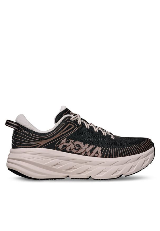HOKA - Hoka Buty do biegania Bondi 7 1110519 Czarny. Kolor: czarny. Materiał: materiał
