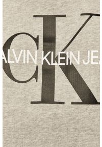 Calvin Klein Jeans - Bluza J20J207877.NOS. Kolor: szary. Wzór: nadruk #4