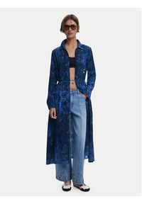 Desigual Sukienka koszulowa Licuado 25WWVW23 Niebieski Regular Fit. Kolor: niebieski. Materiał: wiskoza. Typ sukienki: koszulowe #4