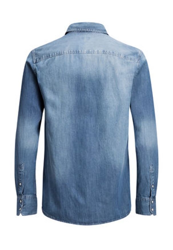 Jack & Jones - Jack&Jones Koszula Sheridan 12138115 Niebieski Slim Fit. Kolor: niebieski. Materiał: bawełna