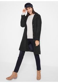 bonprix - Jegginsy z wysoką talią z wygodnym paskiem, z elastycznego, termoaktywnego materiału. Kolor: czarny #2