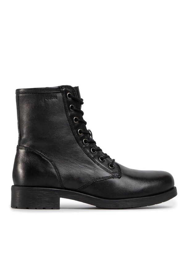 Geox Botki D Rawelle A D046RA 000TU C9999 Czarny. Kolor: czarny. Materiał: skóra