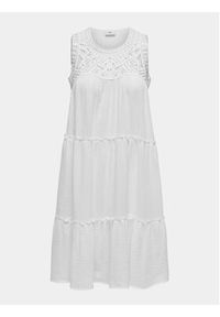 JDY Sukienka letnia Oda 15323448 Biały Regular Fit. Kolor: biały. Materiał: bawełna. Sezon: lato #4