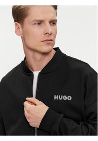 Hugo Bluza 50509978 Czarny Oversize. Kolor: czarny. Materiał: bawełna #5