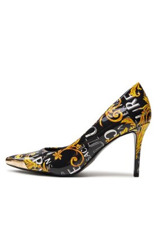 Versace Jeans Couture Szpilki 76VA3S50 Czarny. Kolor: czarny. Materiał: skóra. Obcas: na szpilce