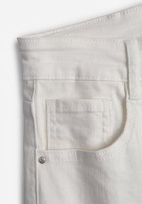 Renee - Białe Bawełniane Jeansy Wide Leg High Waist Darenatea. Stan: podwyższony. Kolor: biały. Styl: klasyczny, elegancki #6