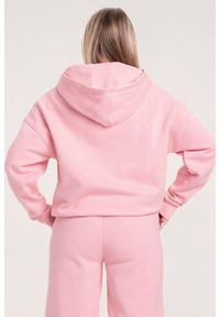 GYM GLAMOUR - Bluza fitness damska Gym Glamour college. Kolor: różowy. Sport: fitness