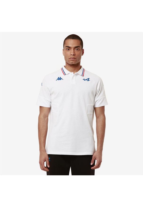 Kappa - Polo Alpine F1 Andowi 2024. Typ kołnierza: polo. Kolor: biały