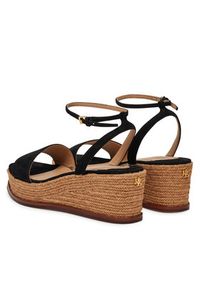 Lauren Ralph Lauren - LAUREN RALPH LAUREN Espadryle Leona 802920421001 Czarny. Kolor: czarny. Materiał: zamsz, skóra #6