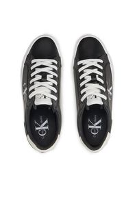 Calvin Klein Jeans Sneakersy Vulc Flatform Laceup Lth YW0YW01474 Czarny. Kolor: czarny