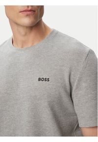 BOSS T-Shirt Waffle 50535891 Szary Regular Fit. Kolor: szary. Materiał: syntetyk #4
