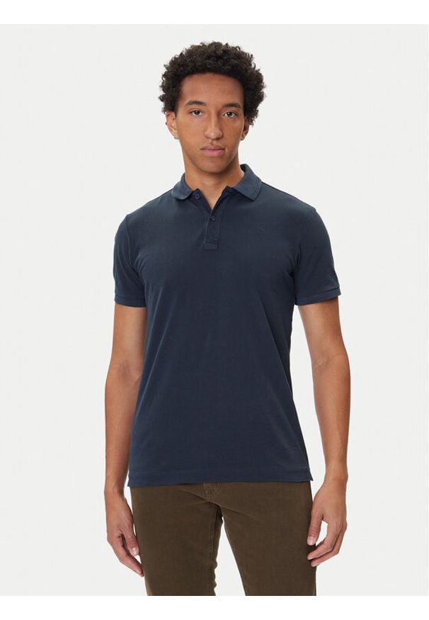 G-Star RAW - G-Star Raw Polo Dunda D11595-D756 Niebieski Slim Fit. Typ kołnierza: polo. Kolor: niebieski. Materiał: bawełna