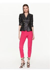 Pinko Spodnie materiałowe 100152 A0HM Różowy Slim Fit. Kolor: różowy. Materiał: syntetyk