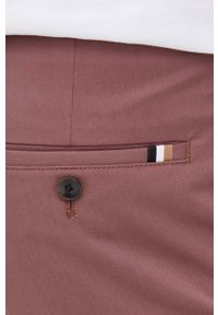 BOSS - Boss spodnie 50468949 męskie kolor fioletowy w fasonie chinos. Kolor: fioletowy. Materiał: tkanina, włókno. Wzór: gładki #3