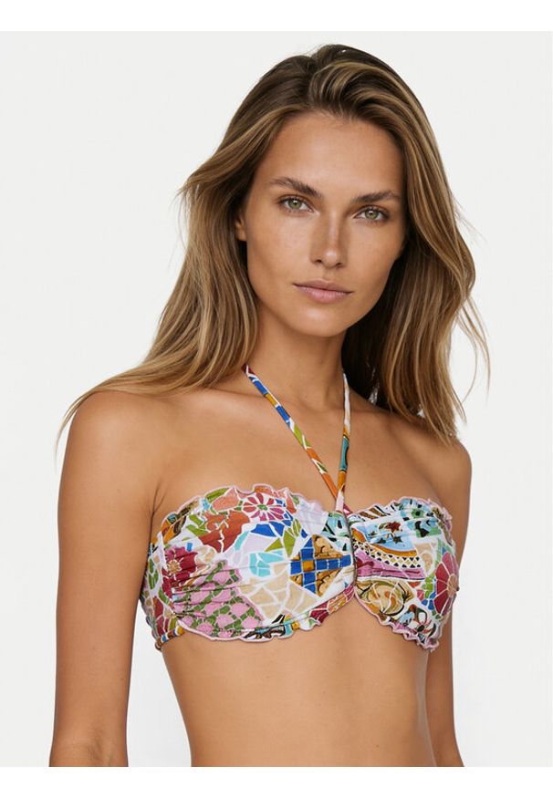 Seafolly Góra od bikini Beach Bohème 30030DD300 Różowy. Kolor: różowy. Materiał: syntetyk