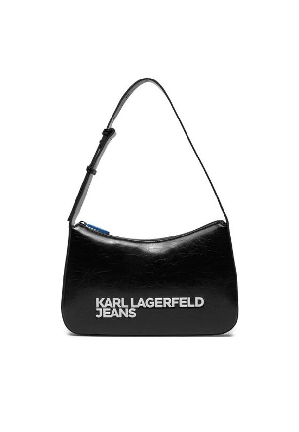 Karl Lagerfeld Jeans Torebka 241J3006 Czarny. Kolor: czarny. Materiał: skórzane