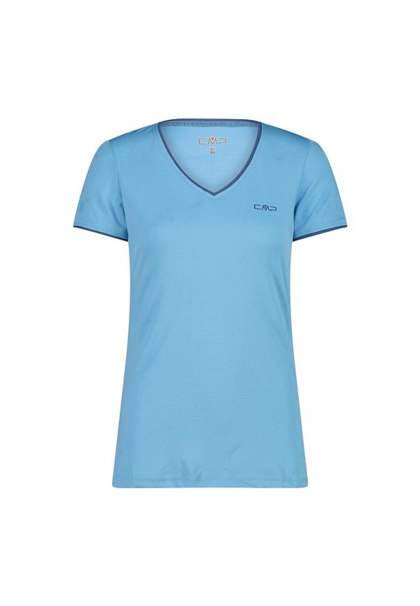 Koszulka damska CMP. Kolor: niebieski. Materiał: tkanina, materiał. Sport: turystyka piesza