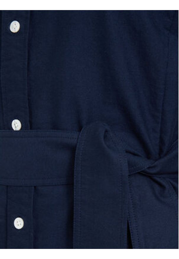 Polo Ralph Lauren Sukienka koszulowa 211968897004 Granatowy Regular Fit. Typ kołnierza: polo. Kolor: niebieski. Materiał: bawełna. Typ sukienki: koszulowe