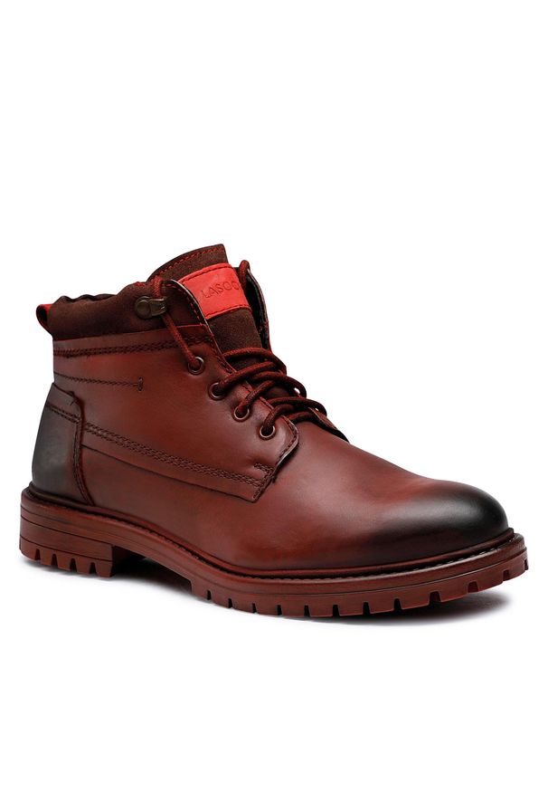Trapery Lasocki 3244 Red. Kolor: czerwony. Materiał: skóra