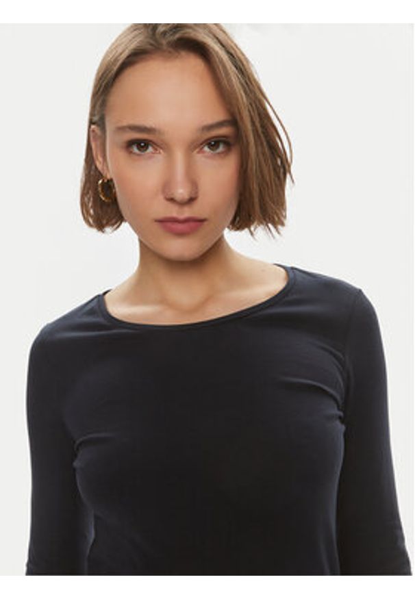 JOOP! Bluzka Taiia 30037596 Granatowy Regular Fit. Kolor: niebieski. Materiał: bawełna