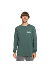 Quiksilver - Koszulka z długim rękawem dla Mężczyzn THREE TREE Zielony. Kolor: zielony. Materiał: materiał, bawełna. Długość rękawa: długi rękaw. Długość: długie. Wzór: nadruk