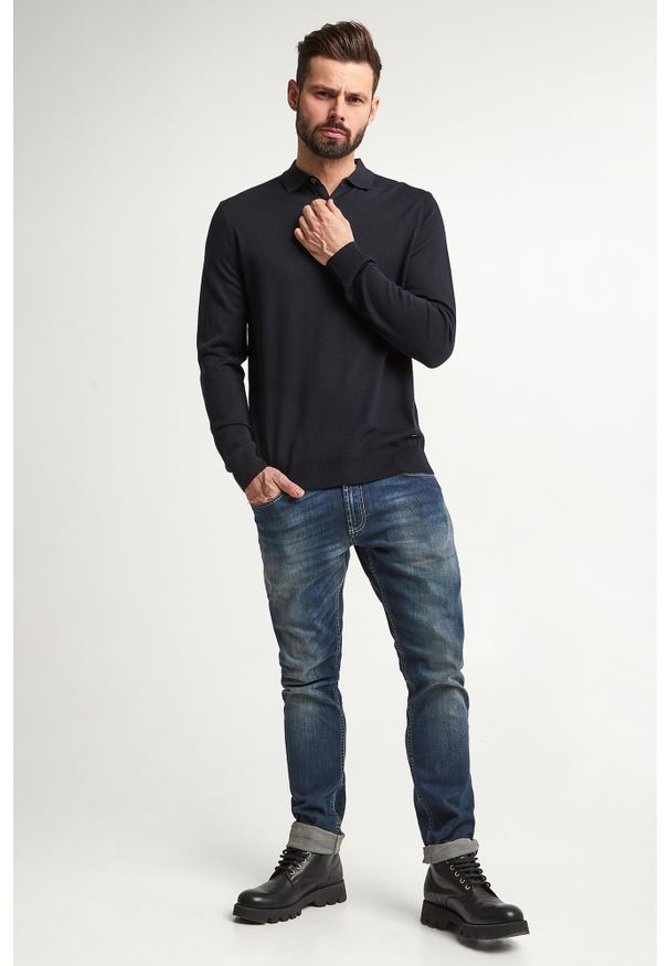 Sweter męski wełniany Dondo JOOP!. Materiał: wełna