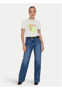 only - ONLY T-Shirt 15303212 Biały Regular Fit. Kolor: biały. Materiał: syntetyk #8