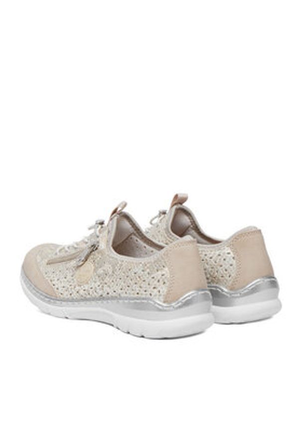 Rieker Sneakersy CEO-L3252-92 Beżowy. Kolor: beżowy. Materiał: skóra